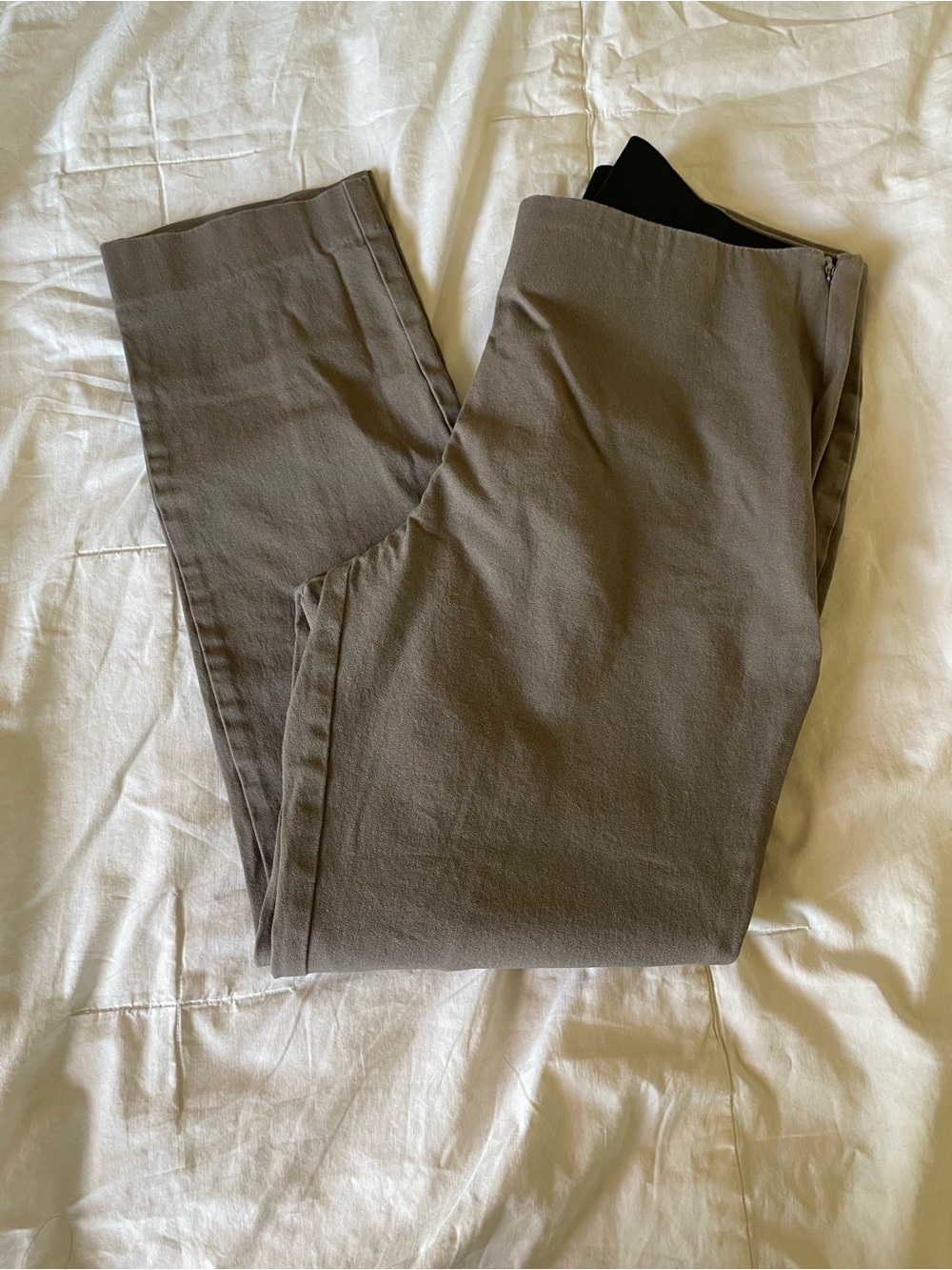 a new day Brown Side Zip Skinny Ankle pants Size 6